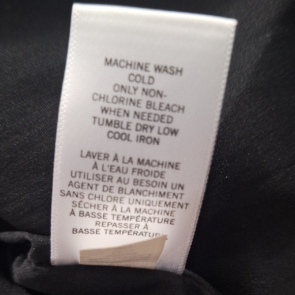 Banana Republic Black and Mauve Patterned Ruffle Dress - Picture 10 of 10